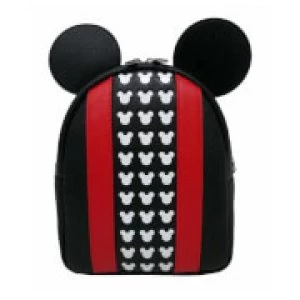 Image of Loungefly Disney Mickey Applique And Debossed Detail Mini Backpack