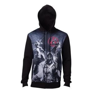 Image of Assassins Creed - Live By The Creed Core Mens Large Hoodie - Black