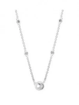 Image of Simply Silver Besel Set Allway Necklace