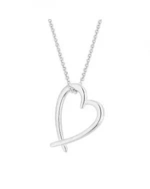 Image of Simply Silver Heart Pendant Necklace