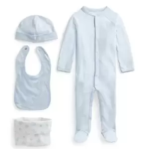 Image of Ralph Lauren 4 Piece Gift Set Unisex Babies - Blue