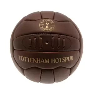 Image of Tottenham Hotspur FC Official Retro Heritage Leather Ball (Size 5) (Brown)