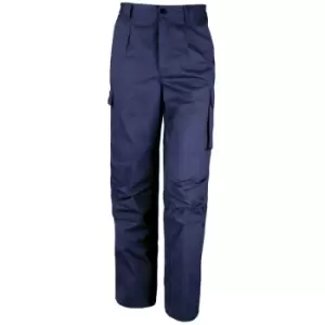 Image of Result Unisex Work-Guard Windproof Action Trousers / Workwear (LR) (Navy) - Navy