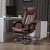 Image of Vinsetto Executive Office Chair with Footrest Brown