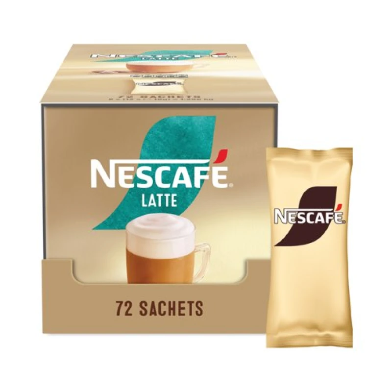Image of Nescafe Latte Instant Coffee Sachets (72 Pack) 12596948