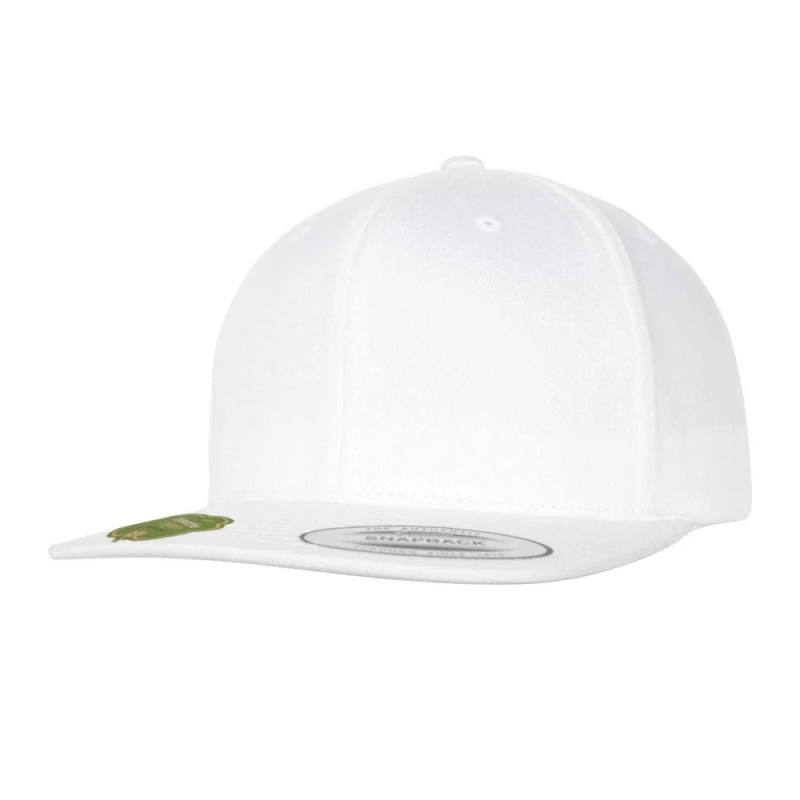 Image of Flexfit Mens Cotton Snapback Cap in White White Male One Size