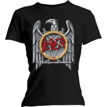 Image of Slayer - Silver Eagle Womens Medium T-Shirt - Black