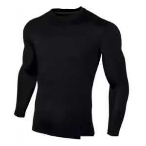 Image of Carta Sport Childrens/Kids Long-Sleeved Base Layer Top (S) (Black)