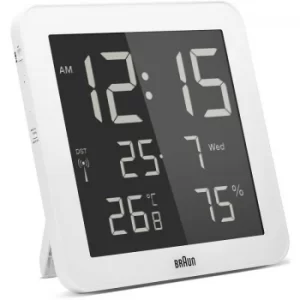 Image of Braun Clocks Digital Wall Alarm Clock Radio Controlled