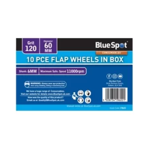 Image of 10 Piece 120 Grit 60MM Flap Wheels in Box