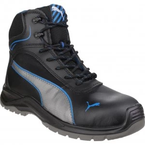 Image of Puma Mens Safety Atomic Mid Water Resistant Safety Boots Black Size 7
