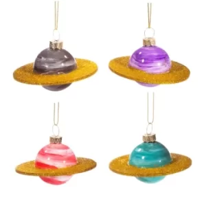 Image of Mini Planets Shaped Bauble (Set of 4)