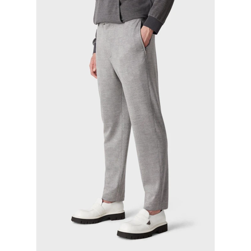 Image of Emporio Armani Trousers Straight Trousers 40R Grey 33444302390