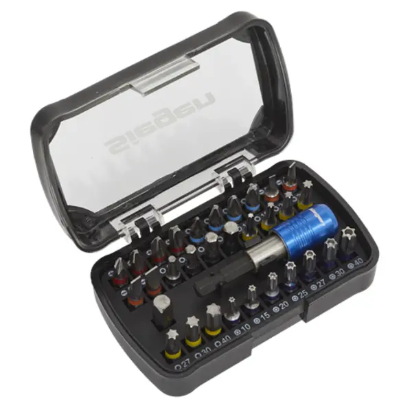 Image of Siegen Power Tool Bit Set 32pc Colour-Coded S2