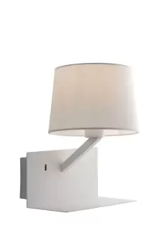 Image of Ciak Reading USB Besdside Lamp Shelf, White, E27