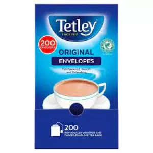 Image of Tetley Orignal Tea Bags Indivually Wrapped and Enveloped (Pack...