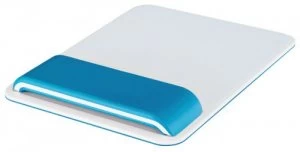 Image of Leitz Ergo WOW Mouse Pad with Adjustable Wrist Rest Blue