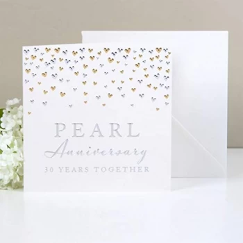 Image of Amore By Juliana Deluxe Card - Pearl Anniversary