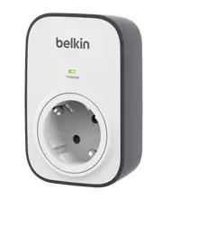 Image of Belkin BSV102vf Black, White 1 AC outlet(s)