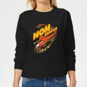 Image of The Incredibles 2 Mom To The Rescue Womens Sweatshirt - Black - M