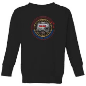 Image of Captain Marvel Pager Kids Sweatshirt - Black - 3-4 Years