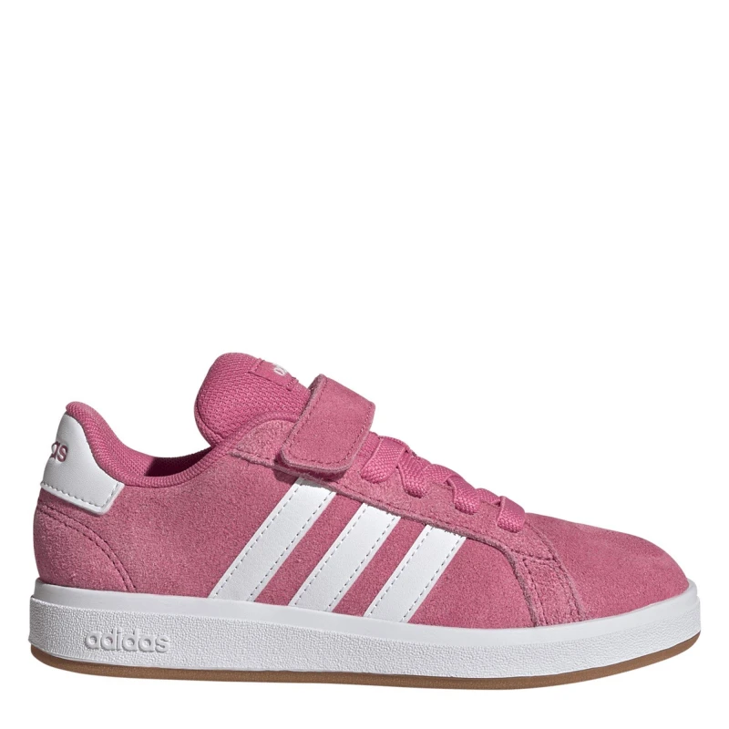 Image of adidas Grand Court Noughties Trainers Childrens Pink/Ftwr/Gum female C11 (29)