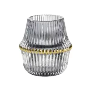 Image of Crossland Grove Bowbridge Tealight Holder 3 Pack Grey Glass