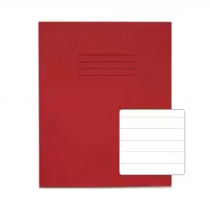 Image of RHINO 8 x 6.5 Exercise Book 32 Pages 16 Leaf Red 15mm Lined