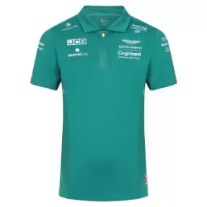 Image of 2022 Aston Martin Official Team Polo Shirt (Green)