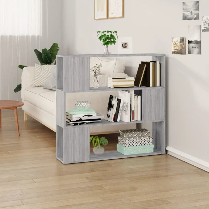 Image of VIDAXL Vidaxl - Book Cabinet/Room Divider Grey Sonoma 100x24x94cm 8720845735708