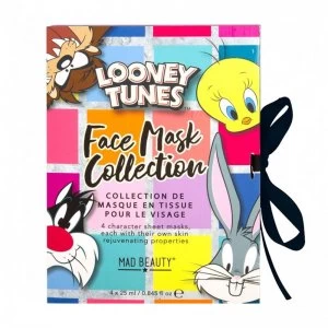 Image of Mad Beauty Looney Tunes Face Mask Booklet 4 Pack