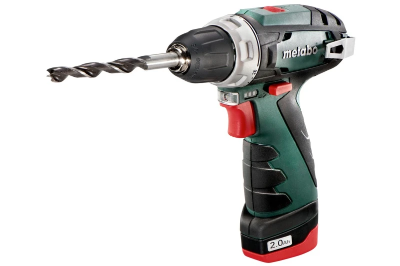 Image of Metabo 600080500 PowerMaxx BS Cordless Drill 10.8V Li-ion Spindle ... 600080500