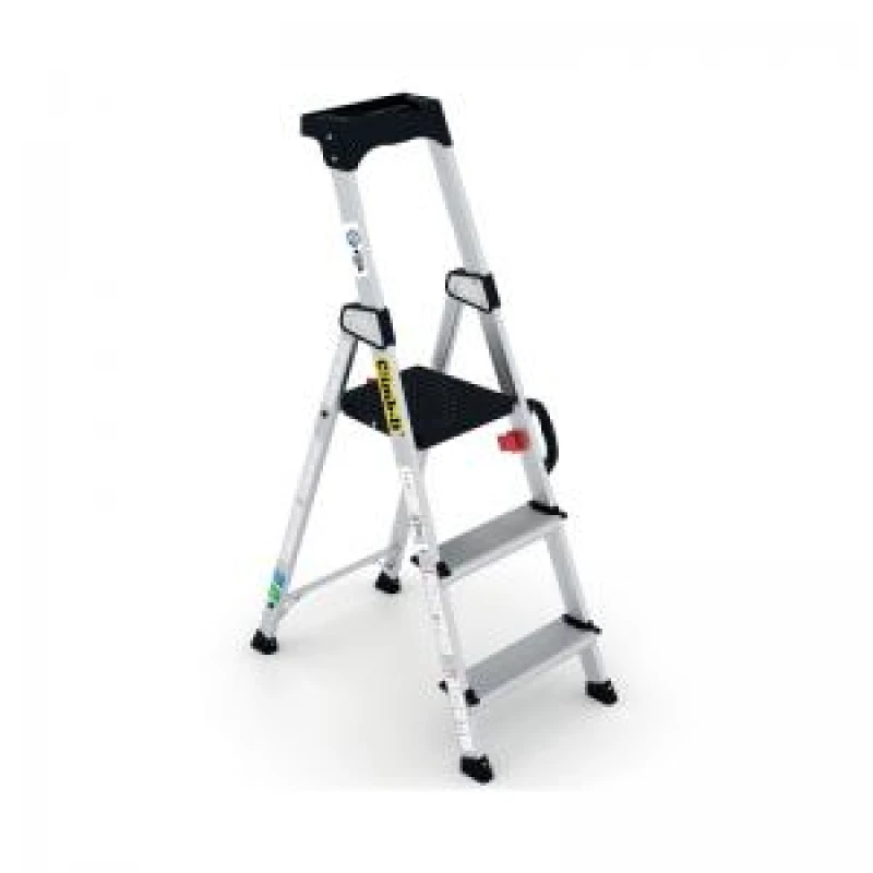Image of Climb-It Climb-It Professional 3 Tread Step Ladder with Carry Handle Aluminium CAH103 CAH103