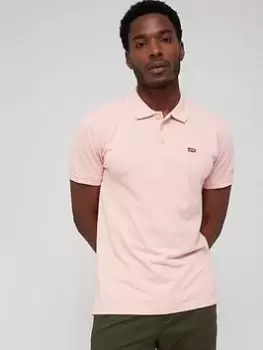 Image of Levis Levis Housemark Logo Polo Shirt, Pink, Size S, Men