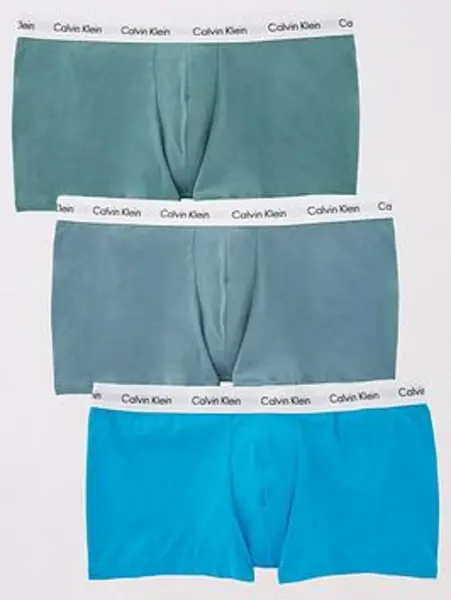 Image of Calvin Klein 3 Pack Low Rise Boxer Shorts Mens - Size 4XL