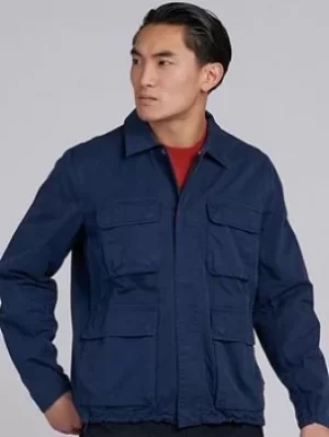 Image of Barbour International Dion Casual Jacket, Navy, Size S, Men