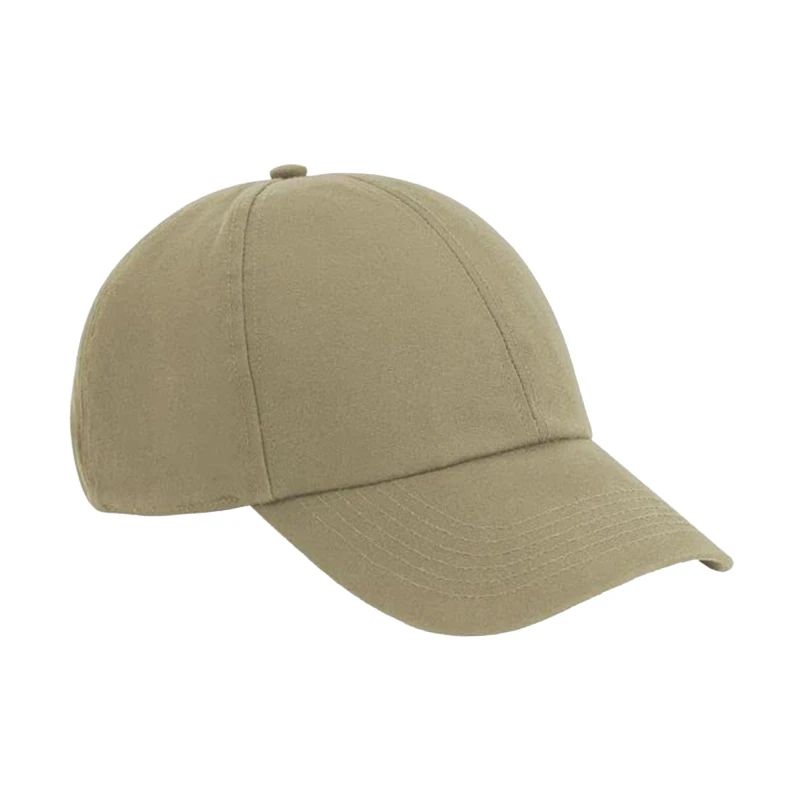 Image of Beechfield Beechfield Men Cotton Baseball Cap in Light Brown Light Brown One Size Male 5063377023091
