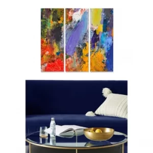 Image of MDF269895851 Multicolor Decorative MDF Painting (3 Pieces)