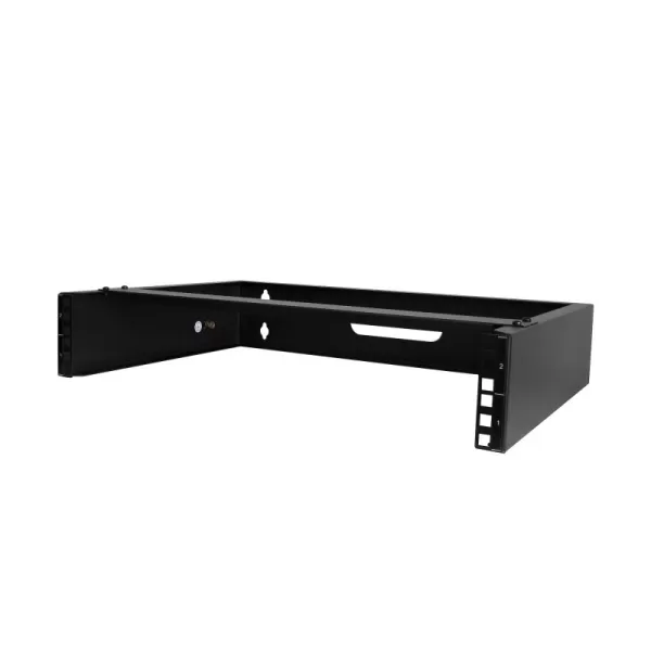 Image of StarTech.com 2U Wall Mount Rack - 14'' Deep - 19'' Wall Mount Network Rack - Wall Mounting Patch Panel Bracket