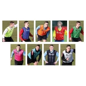 Image of Precision Striped Mesh Training Bib (XS) Black