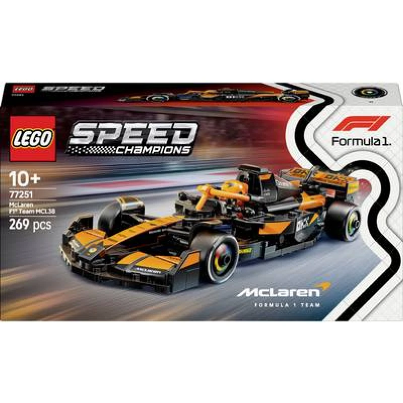 Image of LEGO Speed Champions McLaren F1 Team MCL38 Race Car Vehicle Set 7725 Toys