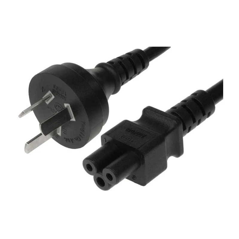 Image of FDL 2M CHINESE MAINS PLUG TO C5 CLOVER LEAF SOCKET CABLE