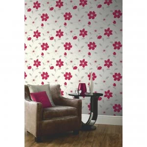 Image of Arthouse Anouska Red Wallpaper 871104