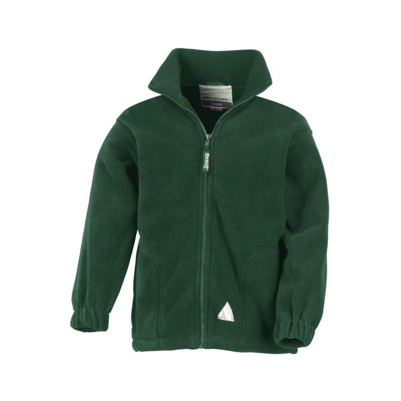Image of Result Full Zip Active Anti Pilling Fleece Jacket in Green Size: 3-4 Years Green Unisex 3-4 Years
