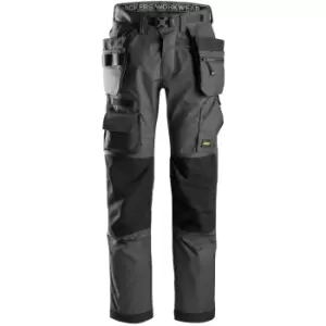 Image of Snickers 6923 Flexiwork Floorlayers Work Holster Pocket Trousers Grey 36" 32"