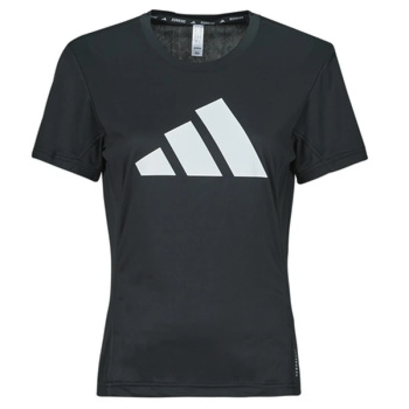 Image of adidas RUN IT TEE womens T shirt in Black