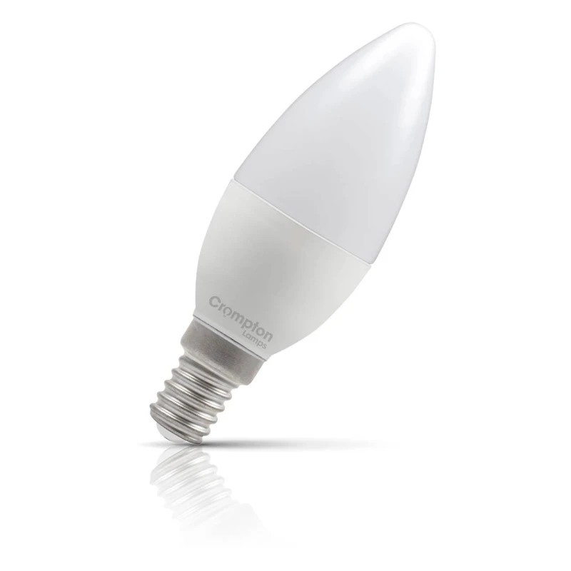 Image of Crompton Lamps LED Candle 2.2W E14 Warm White Opal (25W Eqv)