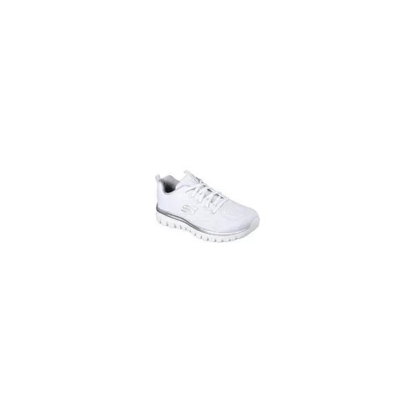 Image of Skechers Womens Graceful Get Connected Sports Trainers UK Size 3 (EU 36) White/Silver SKE1168-WSL-3