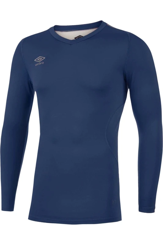 Image of Umbro Umbro Men Elite V Neck Base Layer Top in Navy Size: X-Large Navy XL Male 5063107689849