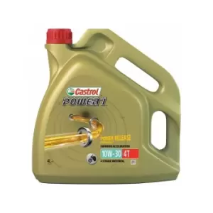 Image of Power 1 4T - 4 Stroke - 10W-30 - Semi Synthetic - 4 Litre - 15042F - Castrol